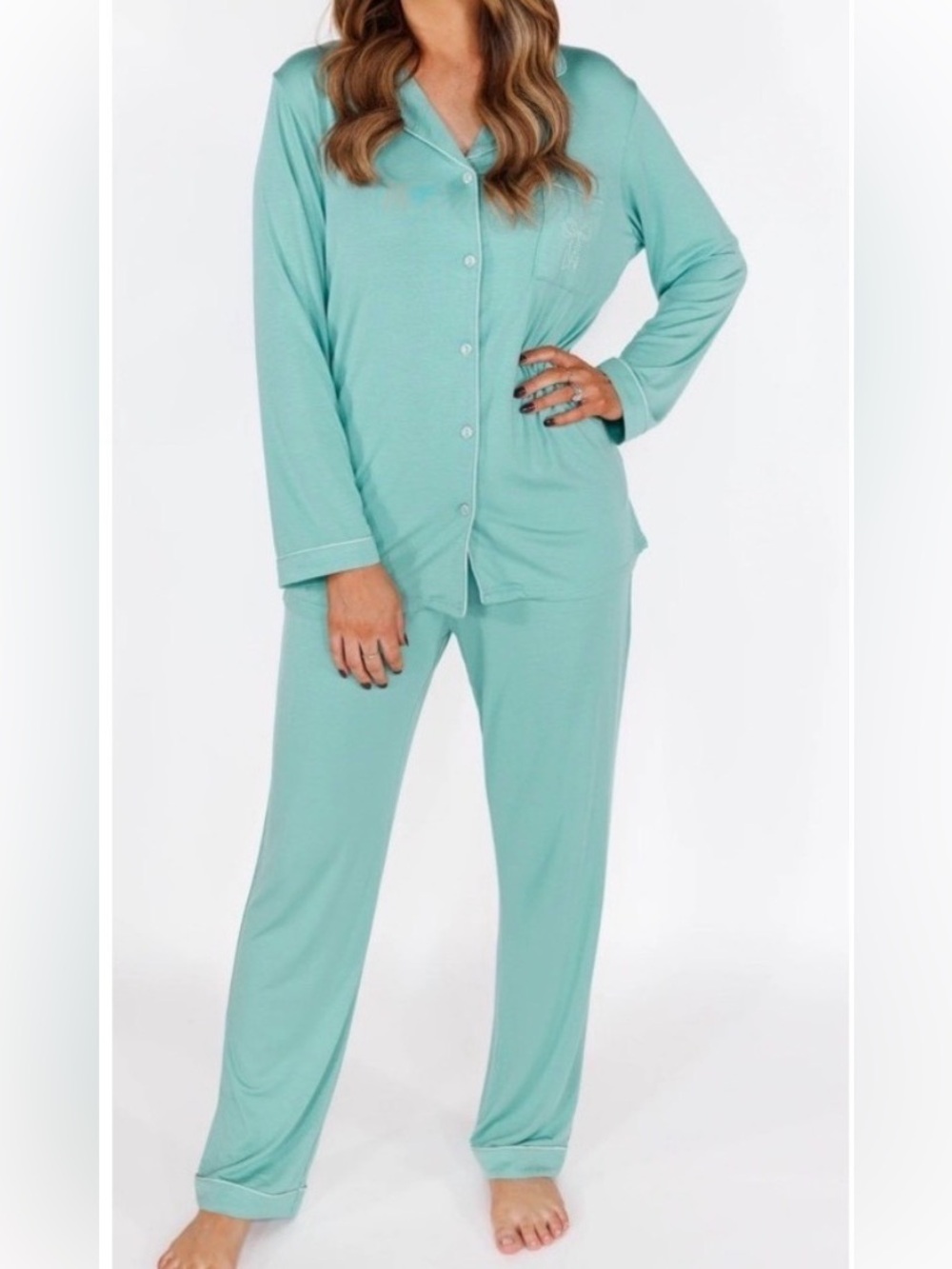 In My Sundays Winter Green Pajamas NWT
